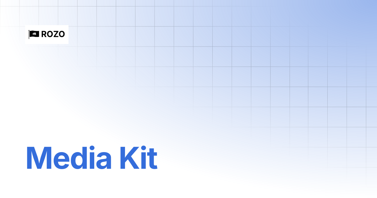 Media Kit | ROZO Docs | Visa for stablecoins
